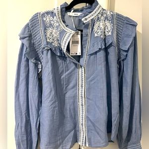 Mango Blouse Size Small NWT